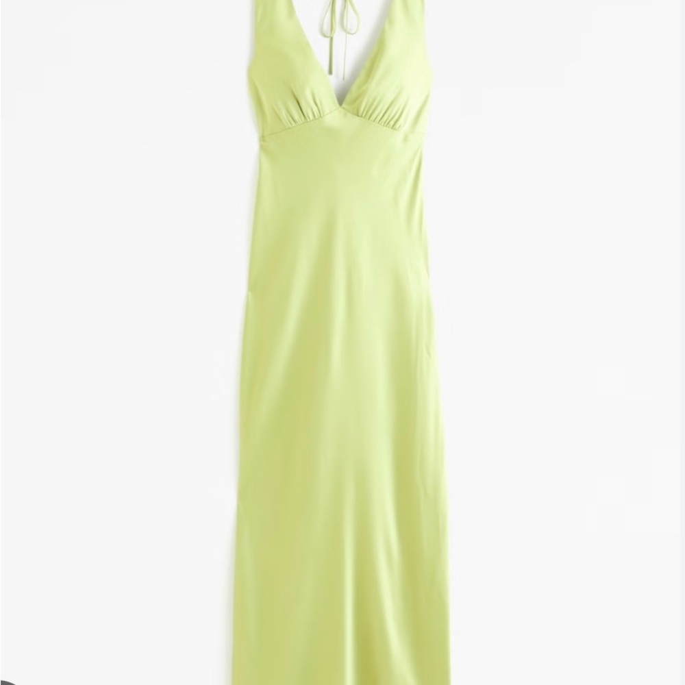 Women's Plunge Cowl Back Maxi Dress | Lime